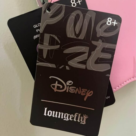 Loungefly Disney Ghost Minnie and Mickey Double Sided Crossbody Glow in the Dar - Picture 3 of 9